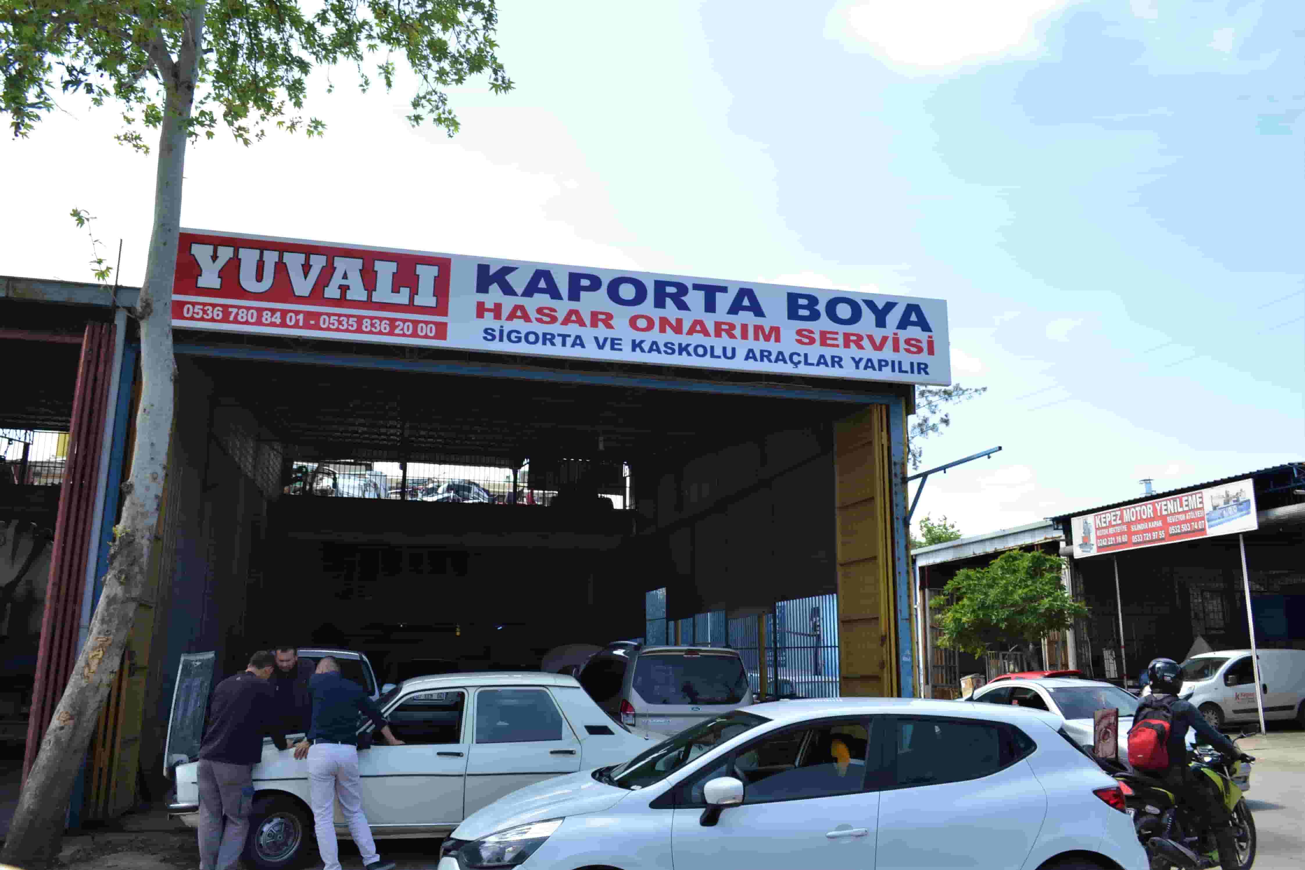 YUVALI, OTO KAPORTA BOYA ANTALYA,